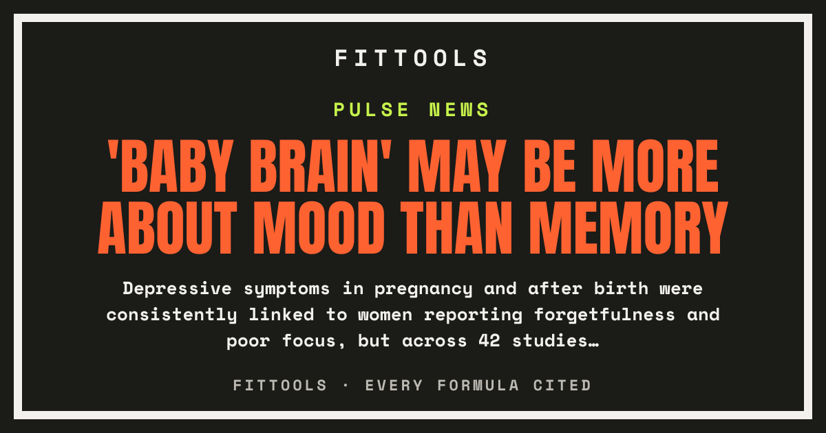 'Baby brain' may be more about mood than memory